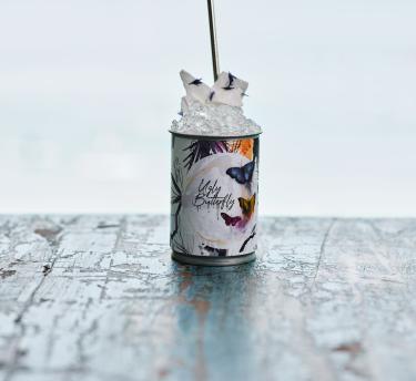 Cocktail and ice from Adam Handling's Ugly Butterfly Restaurant and Bar